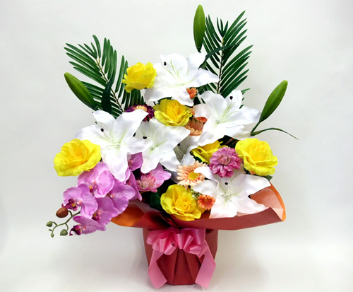 光触媒 造花 カサブランカアレンジC