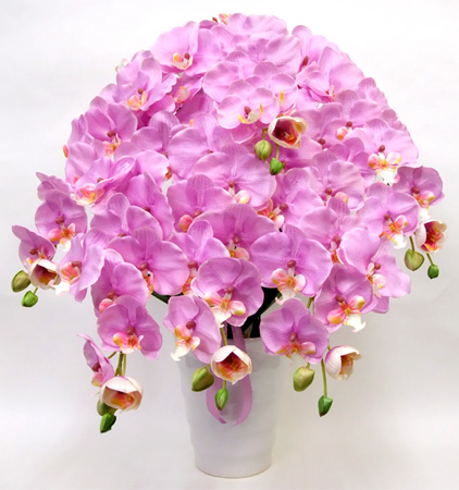光触媒 造花 胡蝶蘭アレンジ特大サイズ陶器仕様